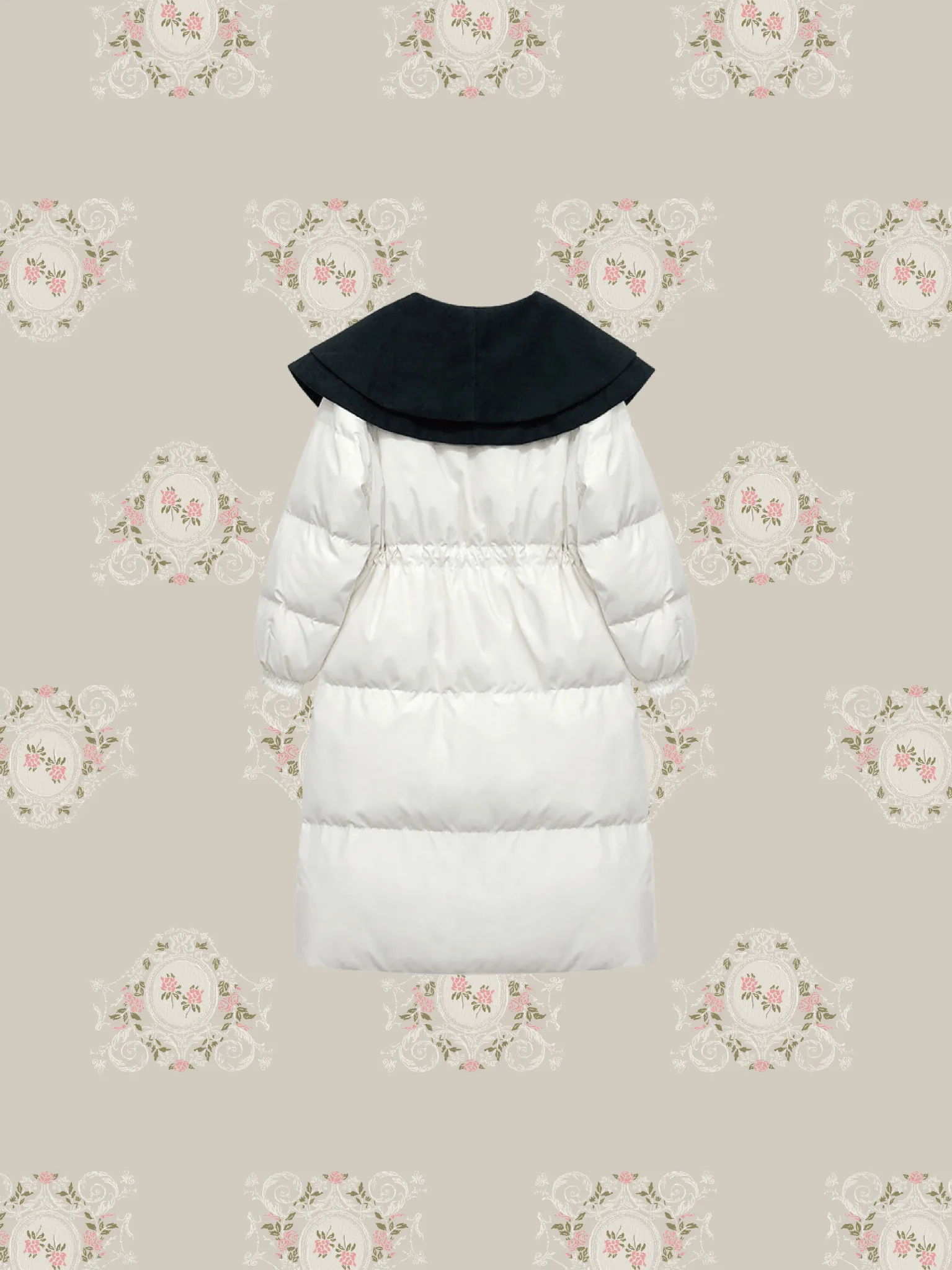 Double Collar Puff Down Coat