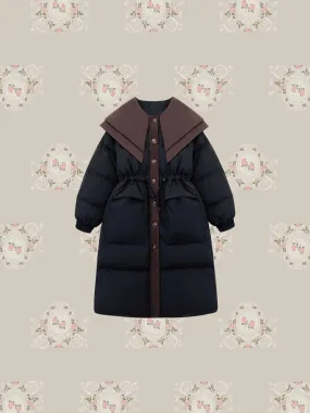 Double Collar Puff Down Coat