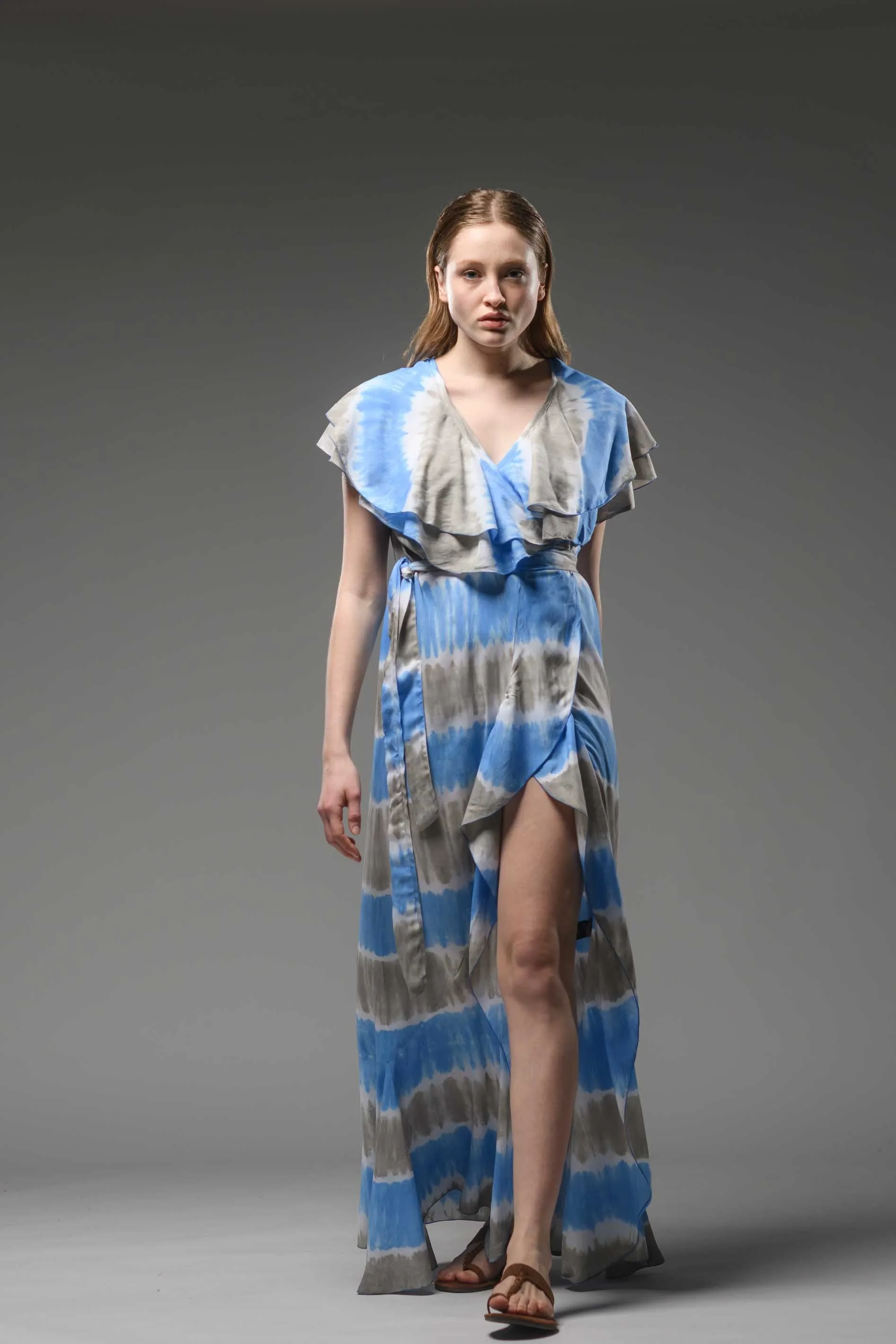 Double Layered Wrap Dress