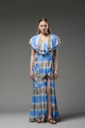 Double Layered Wrap Dress