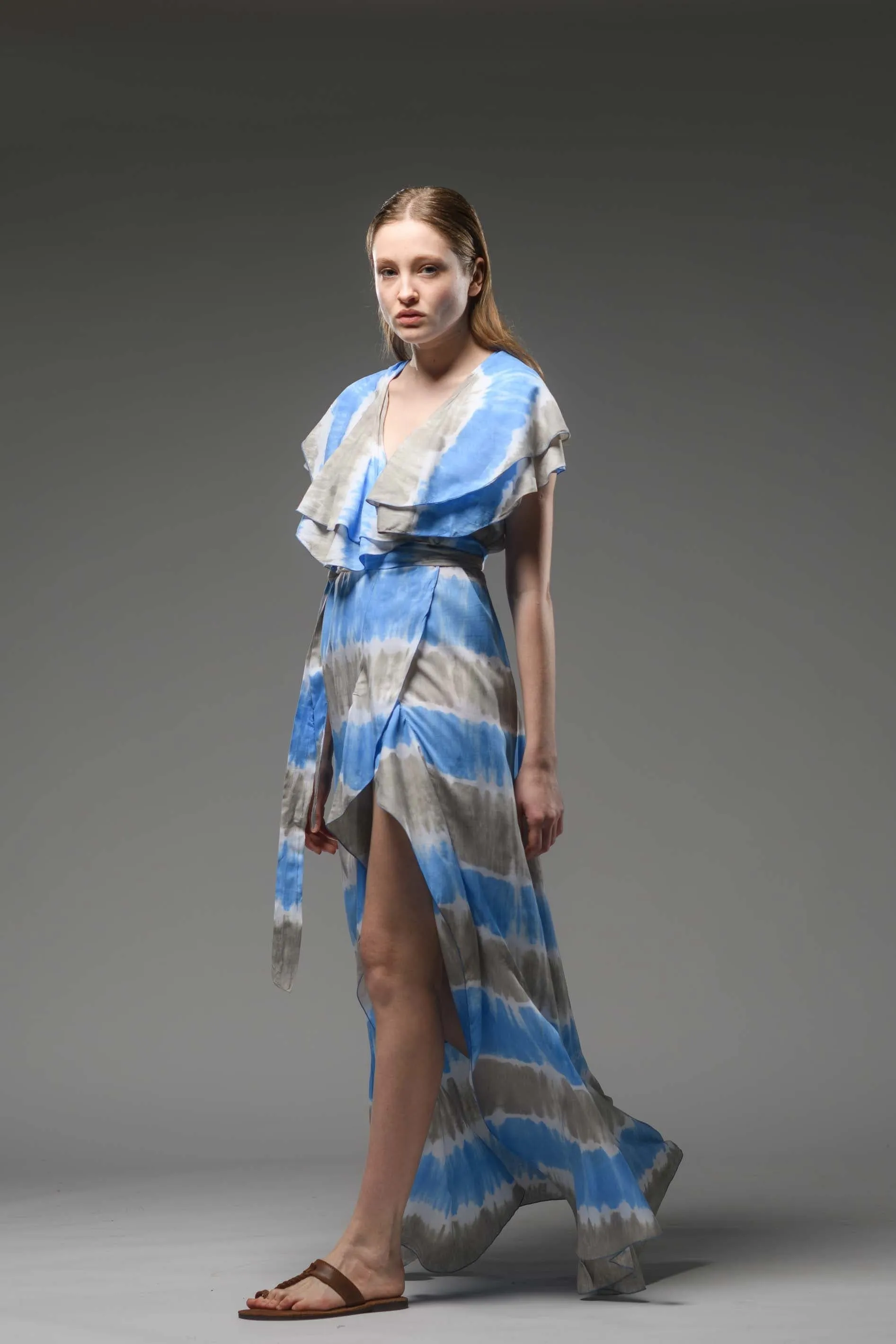 Double Layered Wrap Dress