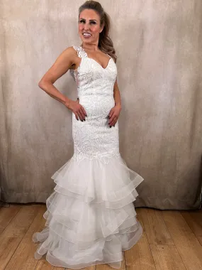 Dynasty White Fishtail Dress