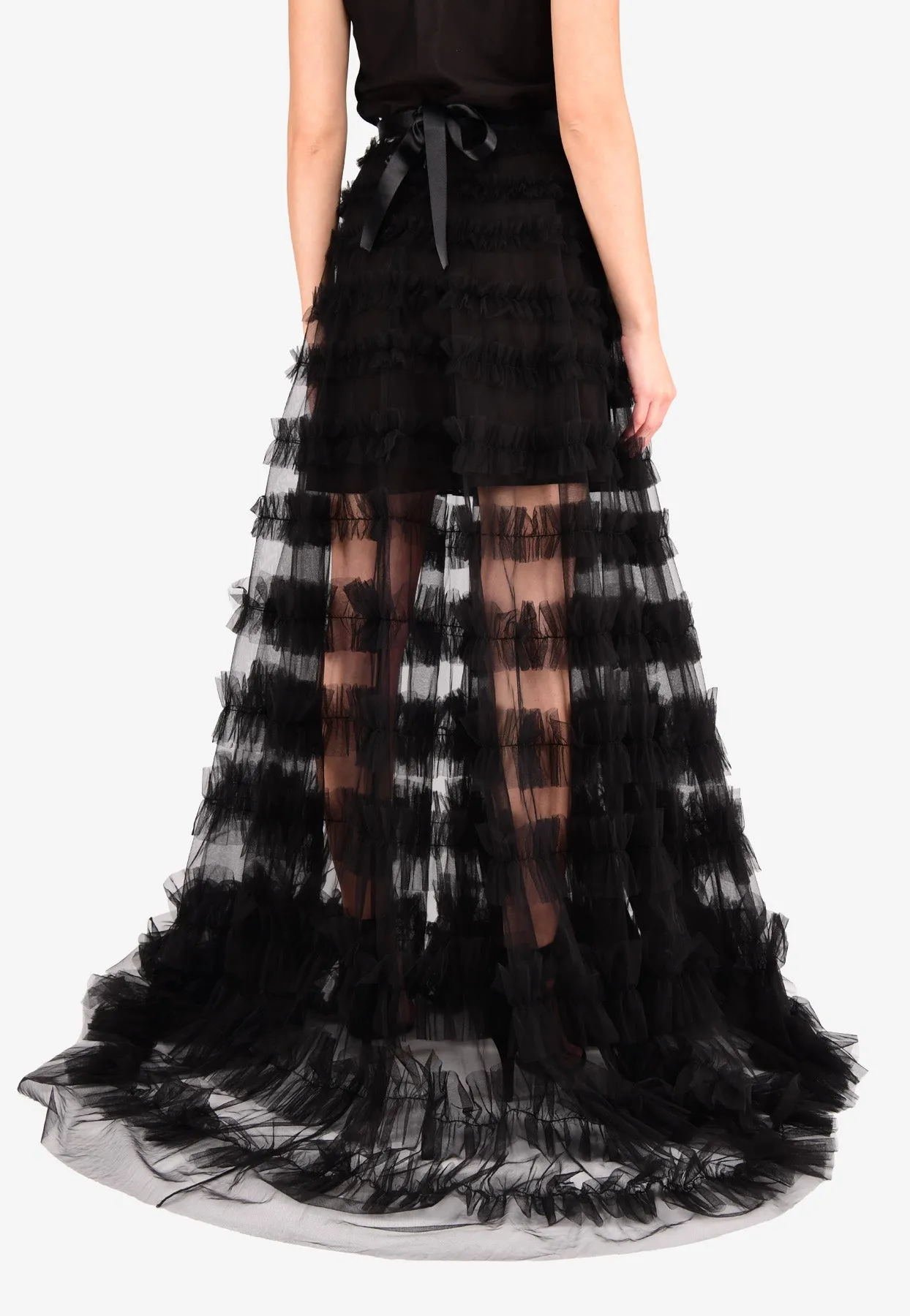 Eira Ruffled Floor-Length Skirt