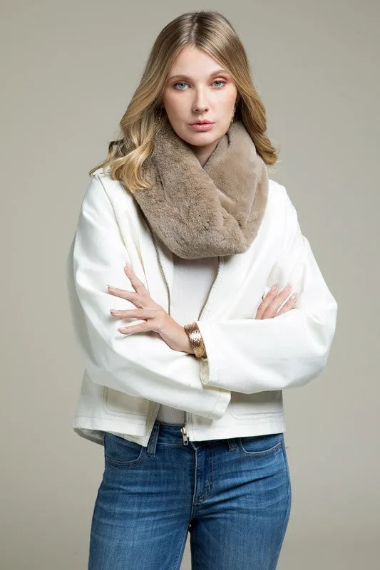 Elegant Faux Fur Scarf