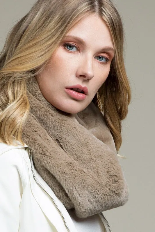 Elegant Faux Fur Scarf