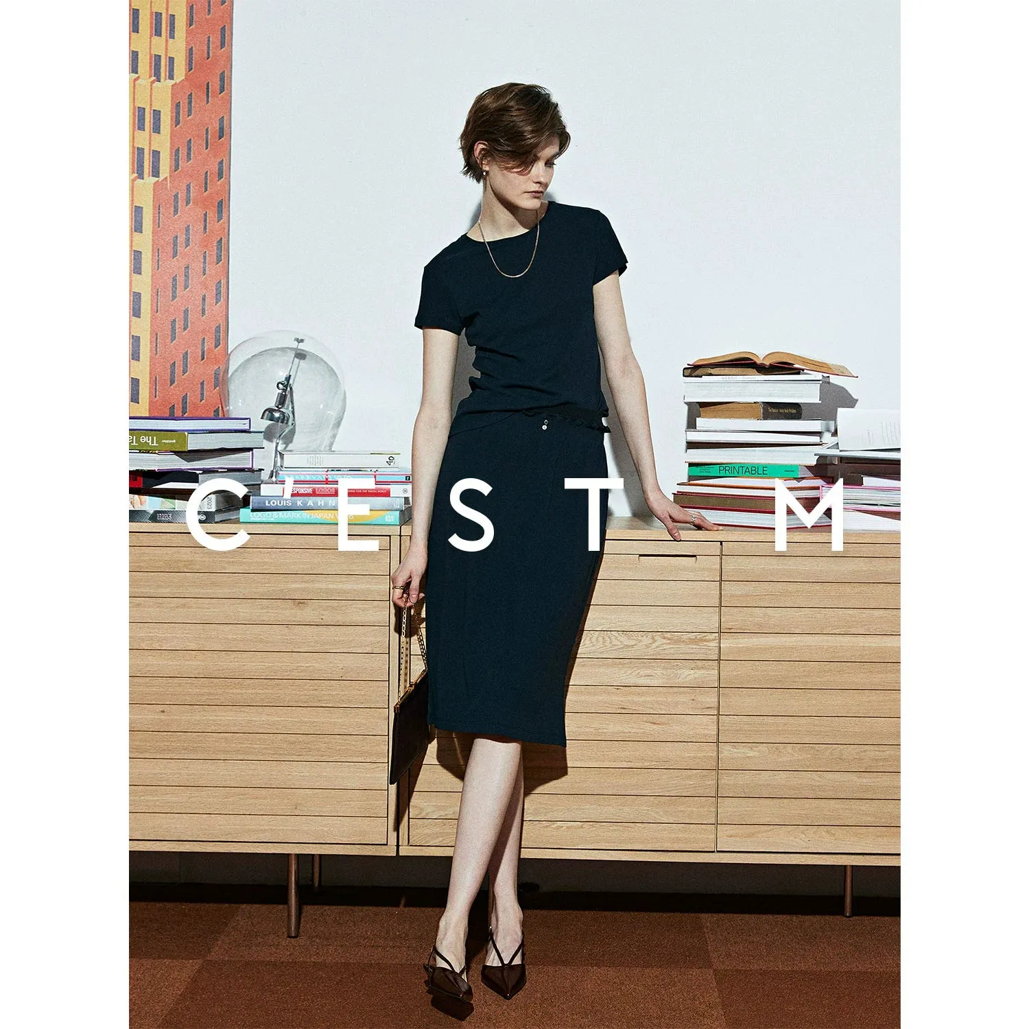 Elegant Knitted Layered Ensemble