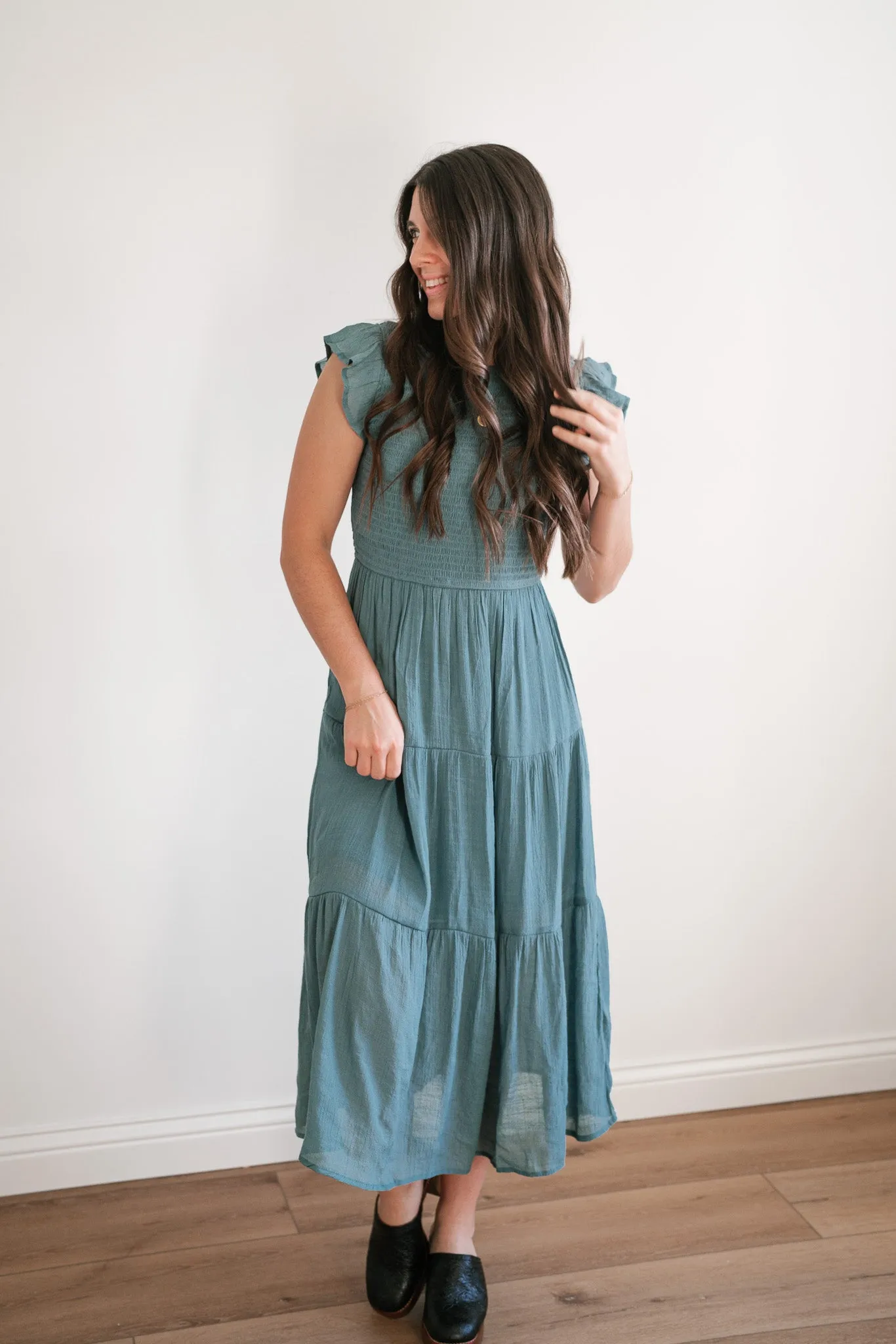 Ella May Smocked Tiered Dress