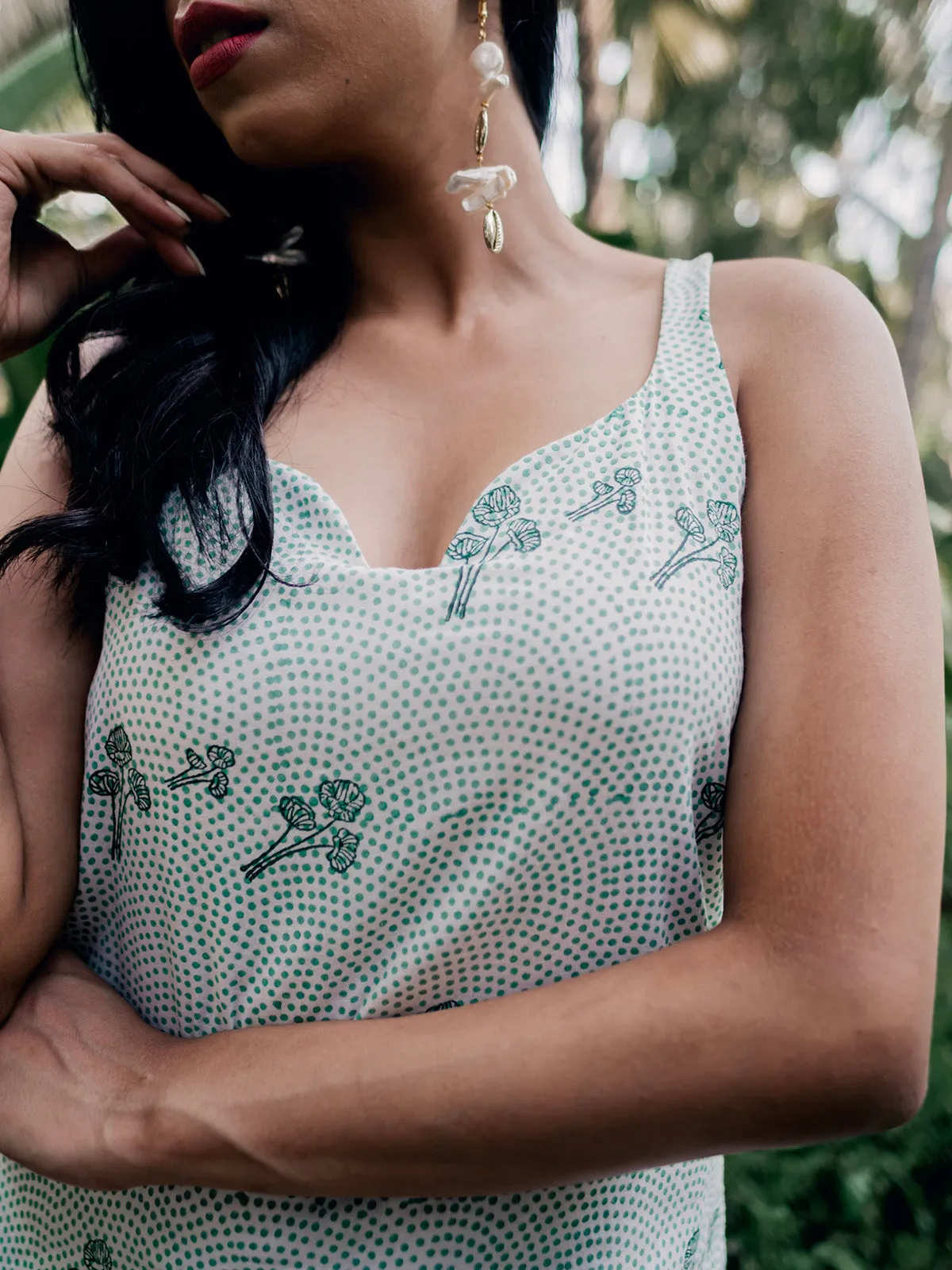 Escada Hazel Midi Dress Frosty Mint