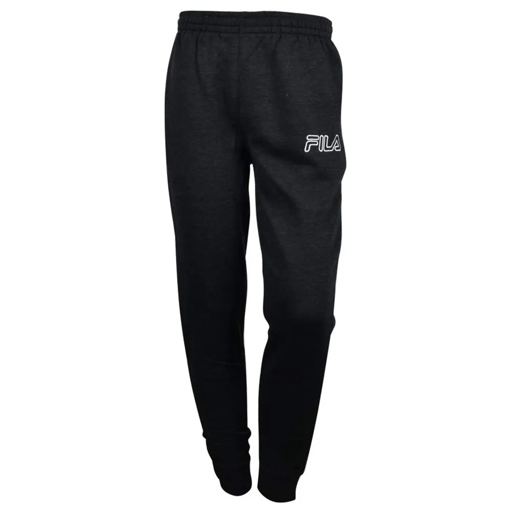 Fila Men's Outlined Embroidered Logo Athletic Gym Jogger Sweatpants