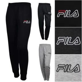 Fila Men's Outlined Embroidered Logo Athletic Gym Jogger Sweatpants