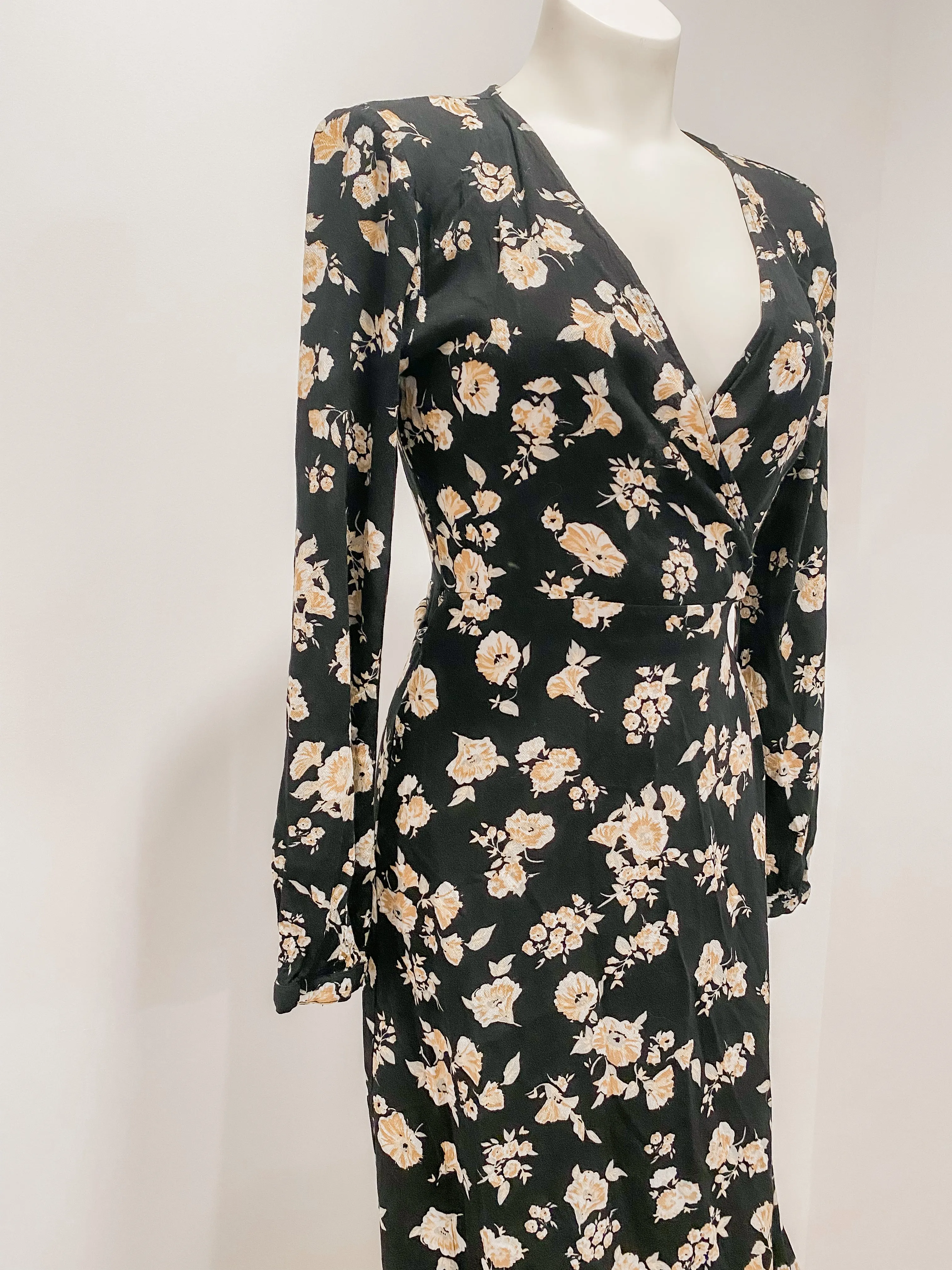 Floral Maxi Wrap Dress