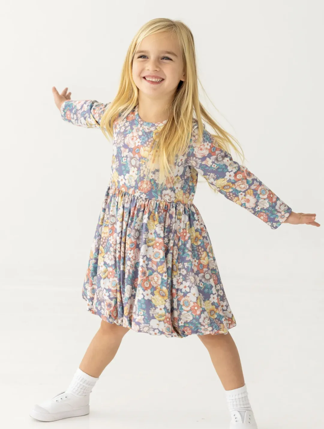 Flower Mae Long Sleeve Floral Dress