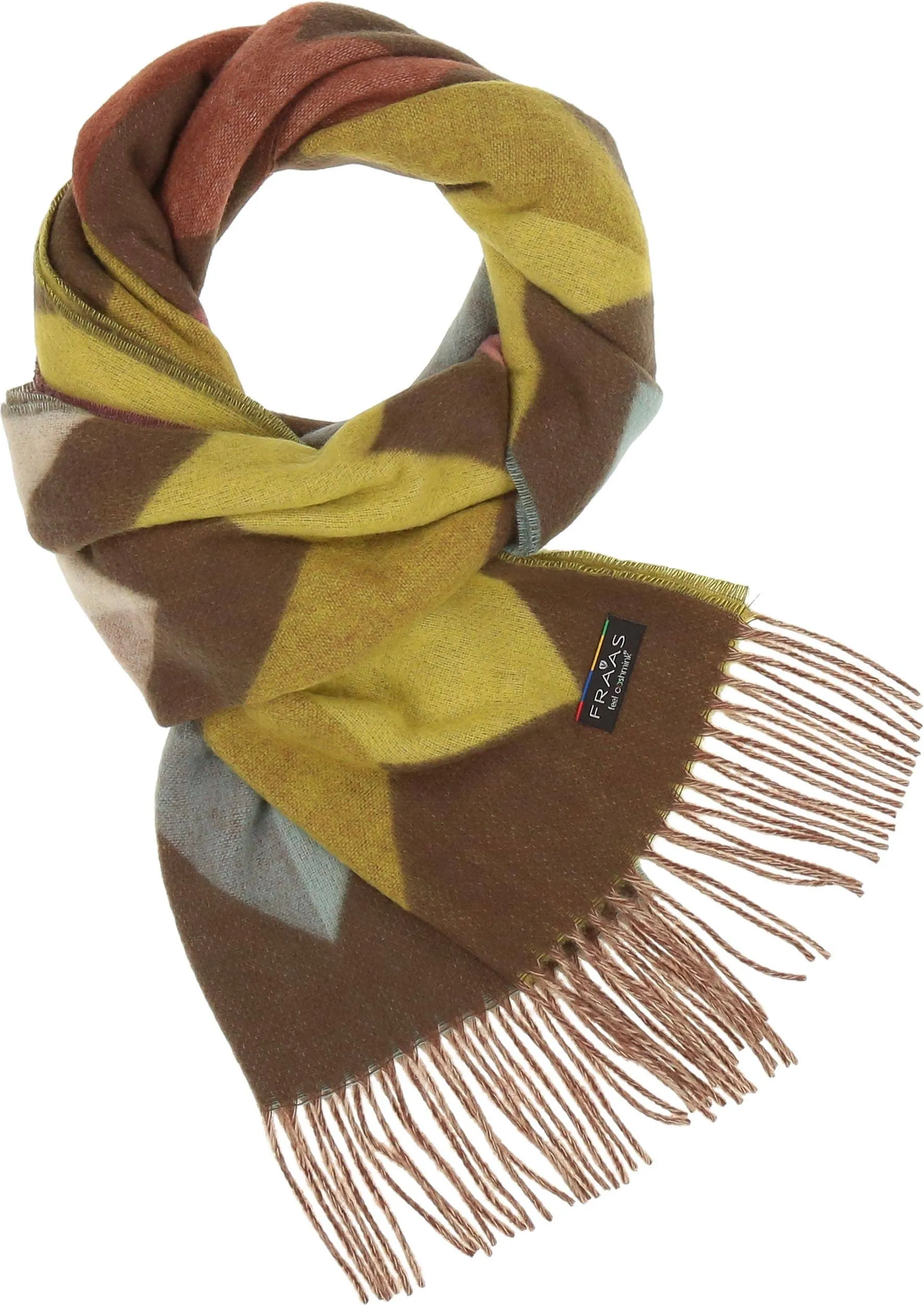 FRAAS - The Scarf Company - Chevron Zig Zag Eco: Dark Olive
