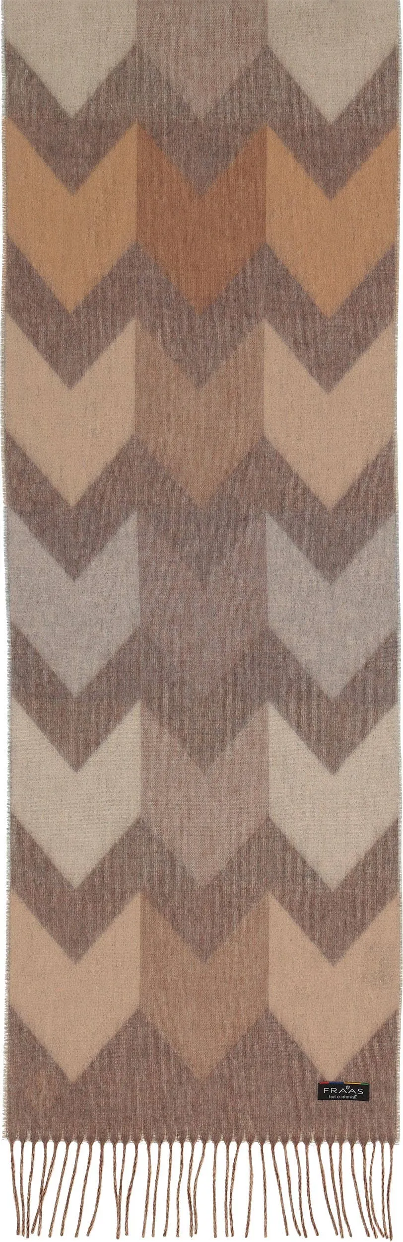 FRAAS - The Scarf Company - Chevron Zig Zag Eco: Dark Olive
