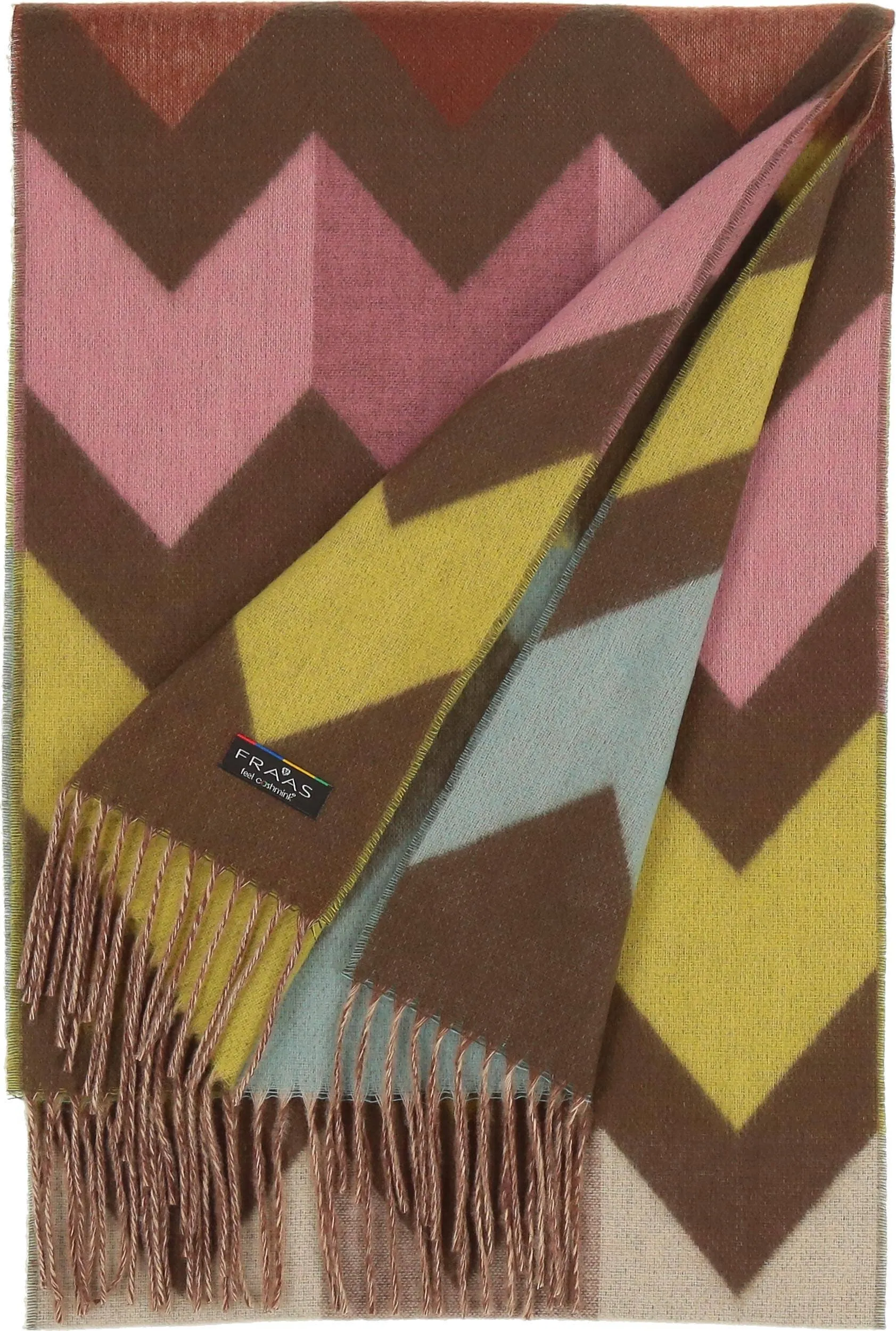 FRAAS - The Scarf Company - Chevron Zig Zag Eco: Dark Olive