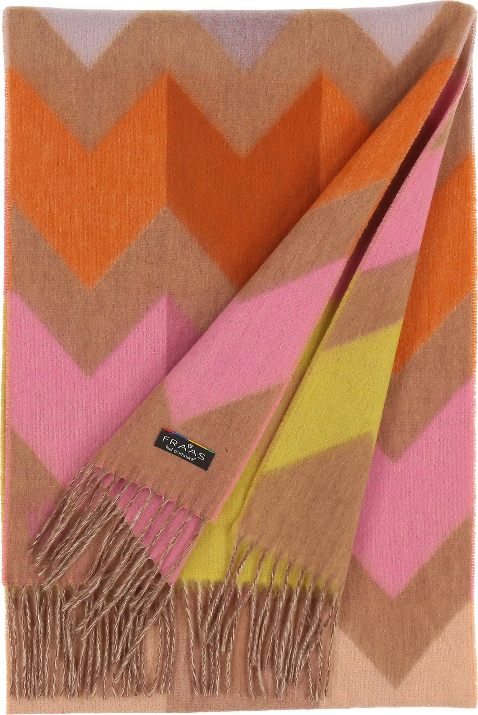 FRAAS - The Scarf Company - Chevron Zig Zag Eco: Dark Olive