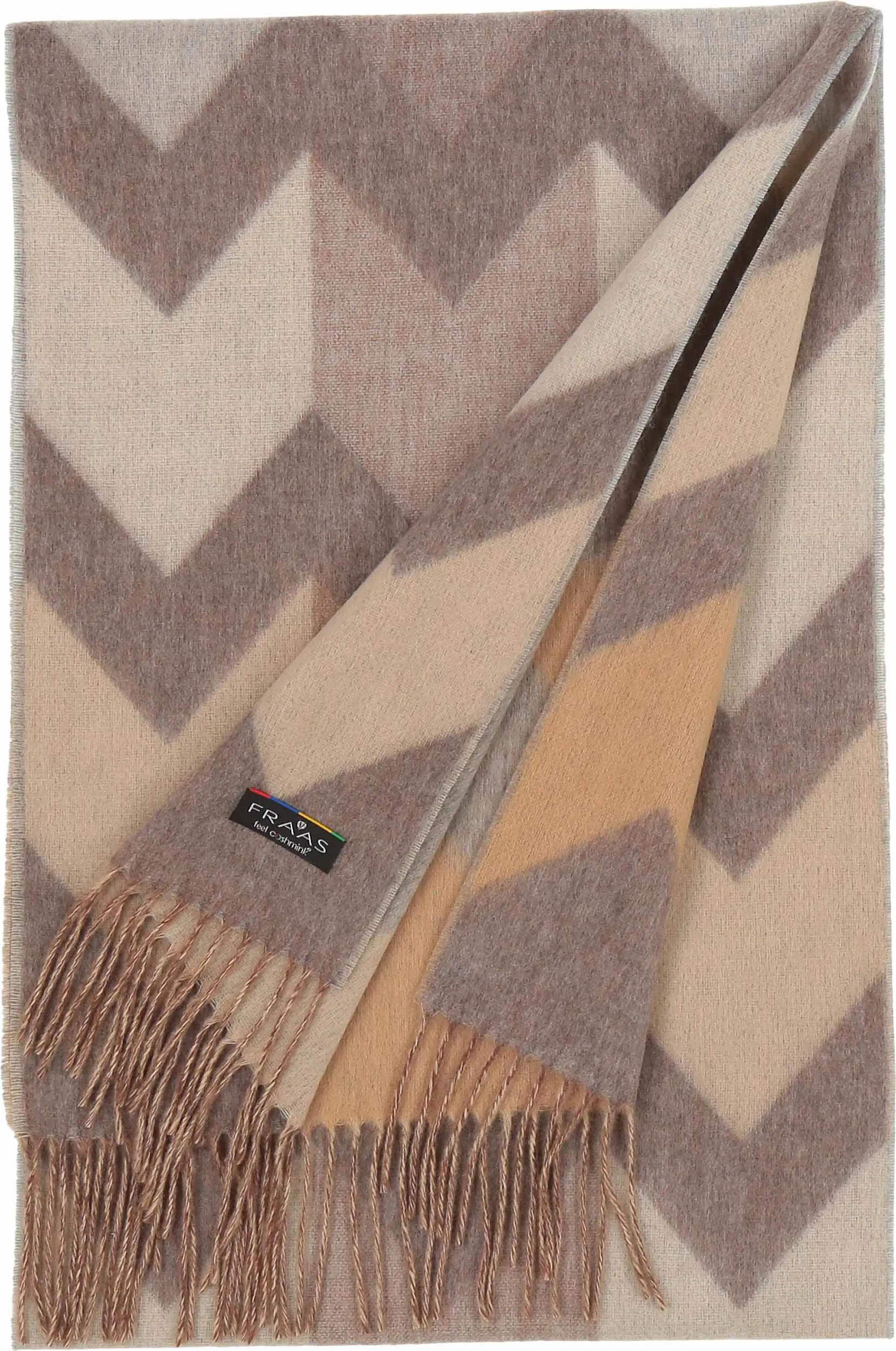 FRAAS - The Scarf Company - Chevron Zig Zag Eco: Dark Olive