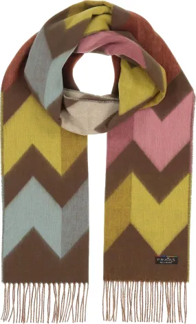 FRAAS - The Scarf Company - Chevron Zig Zag Eco: Dark Olive