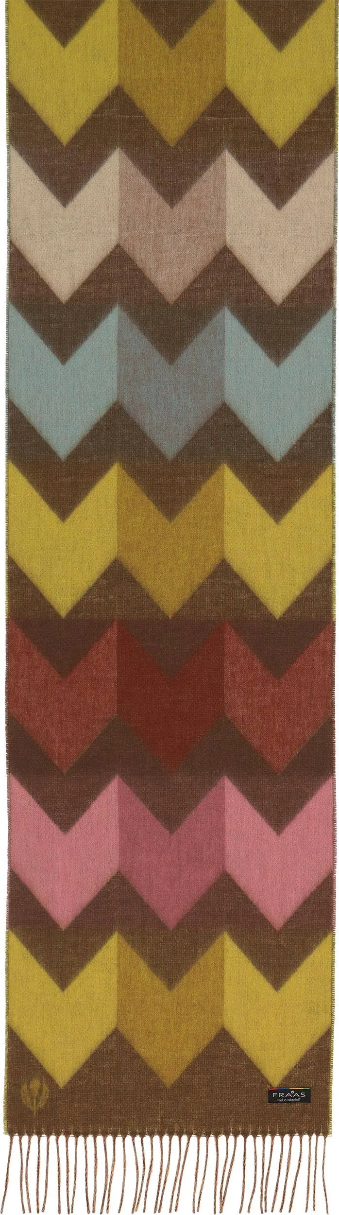 FRAAS - The Scarf Company - Chevron Zig Zag Eco: Dark Olive