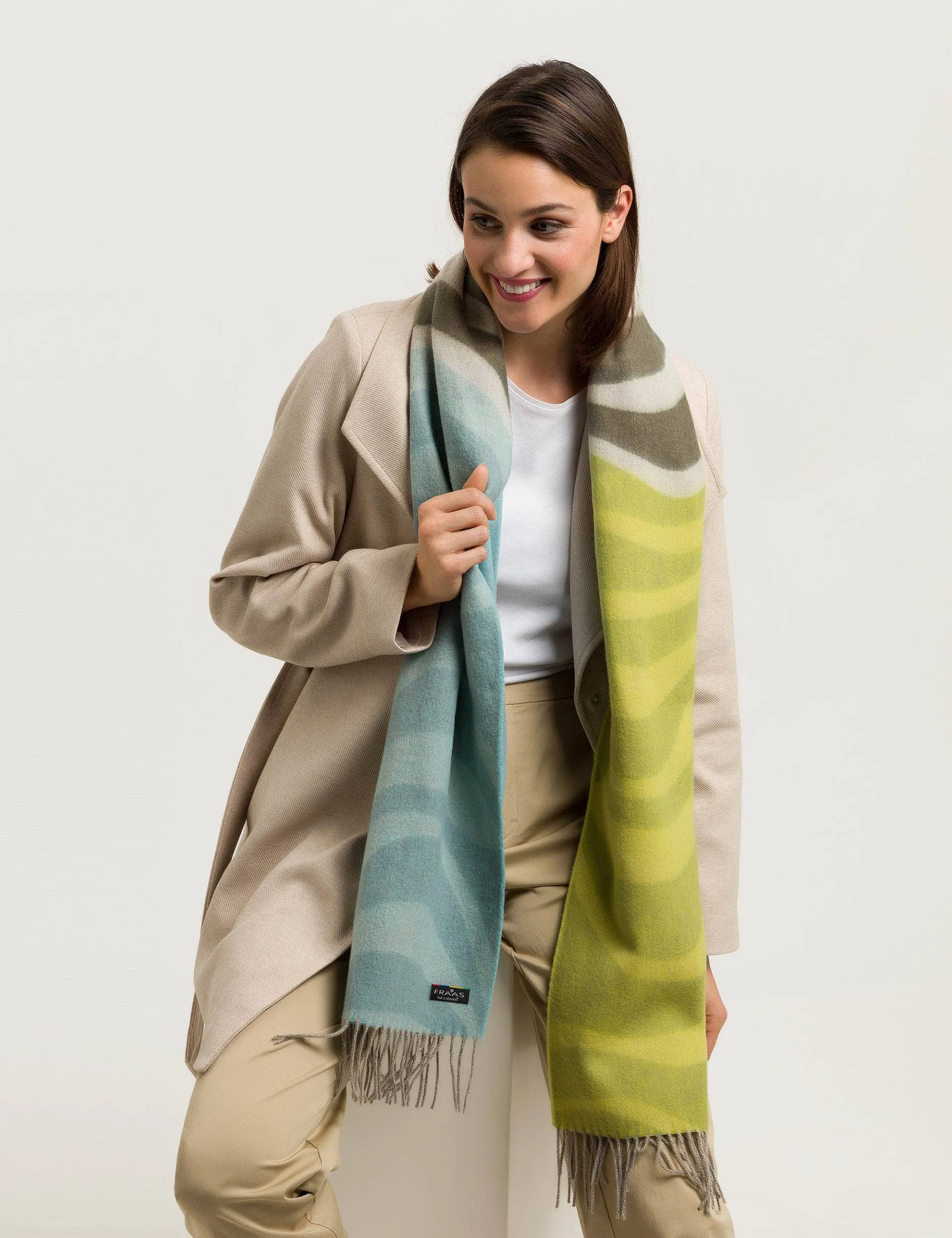 FRAAS - The Scarf Company - Ombre Waves Eco: Misty Blue