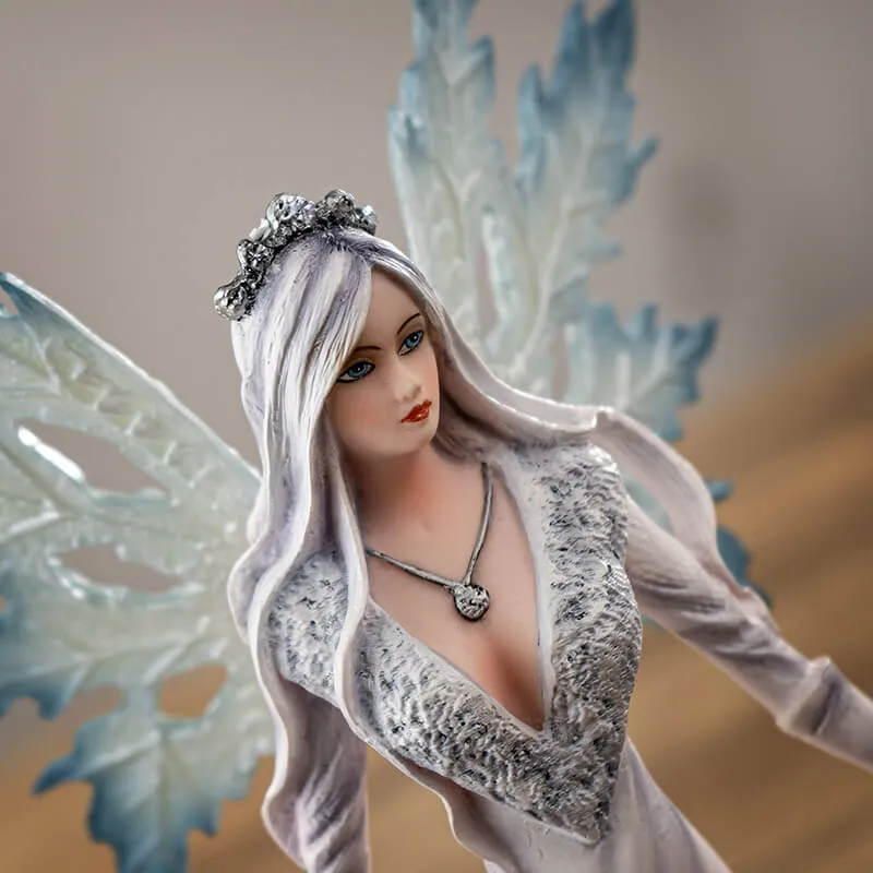 Frost Fairy with Wolves Figurine