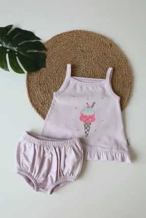 Frosty Treat-Girls Spaghetti Bloomer