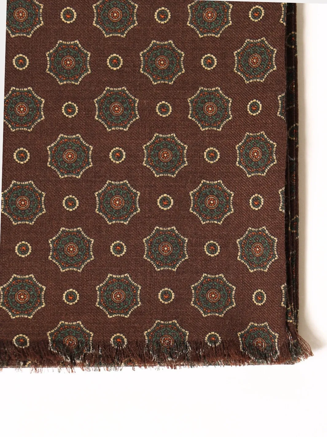 GEOMETRIC SCARF Brun