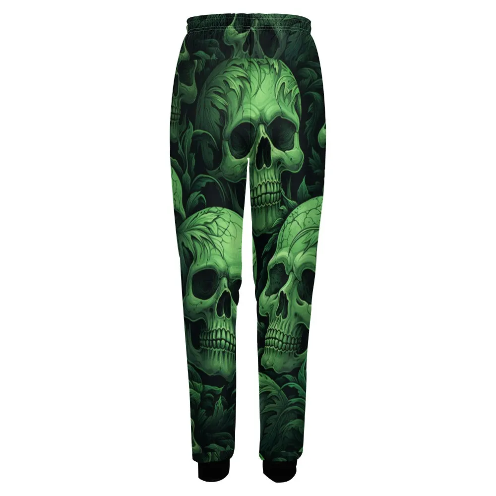 Green Skulls Sweatpants