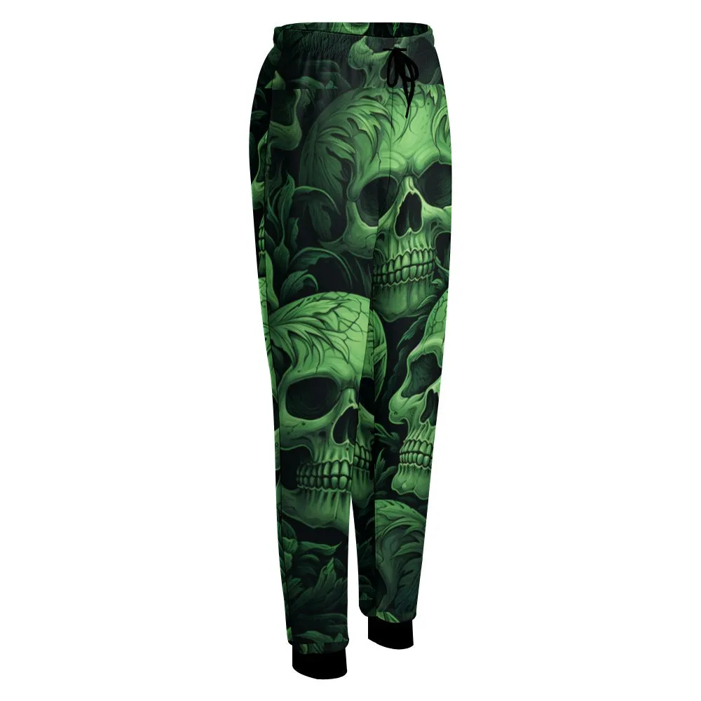Green Skulls Sweatpants