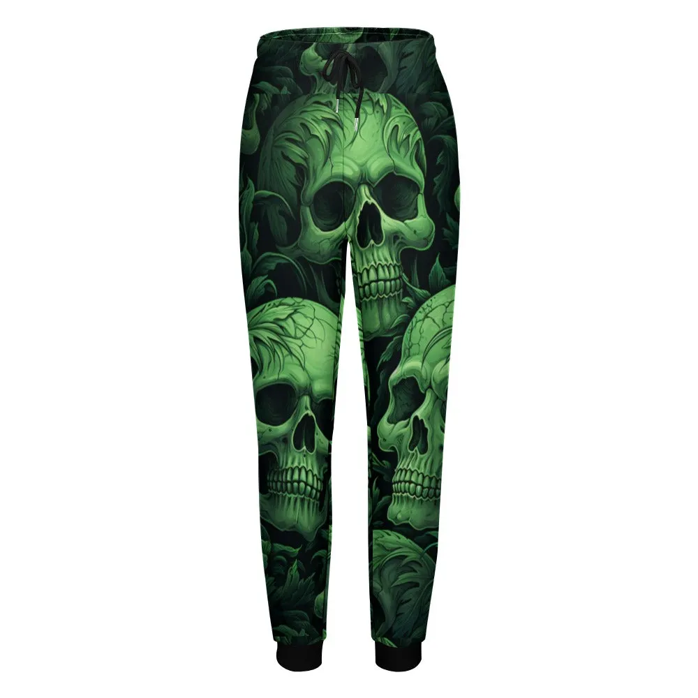 Green Skulls Sweatpants