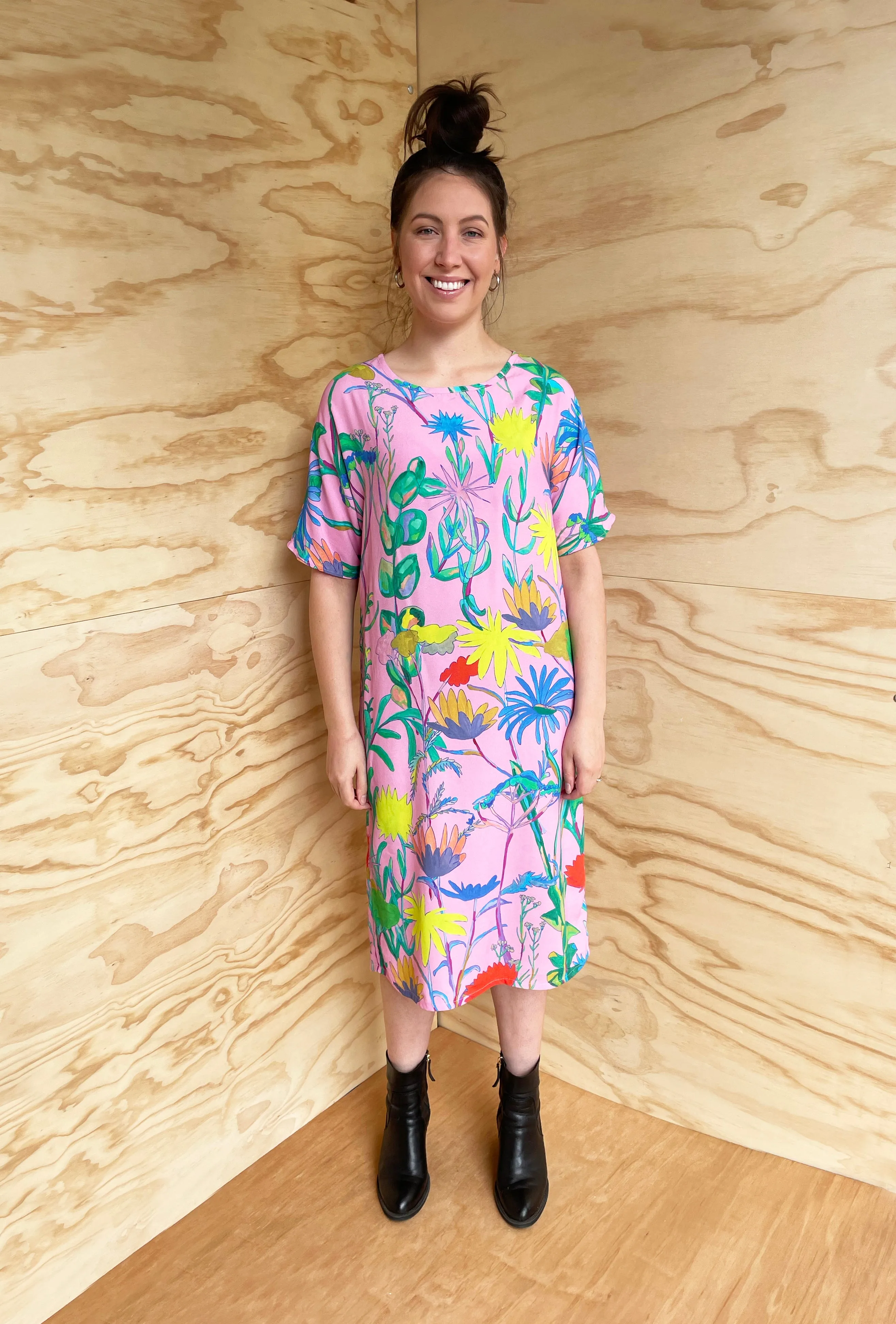 Highlands Floral Long T-Dress