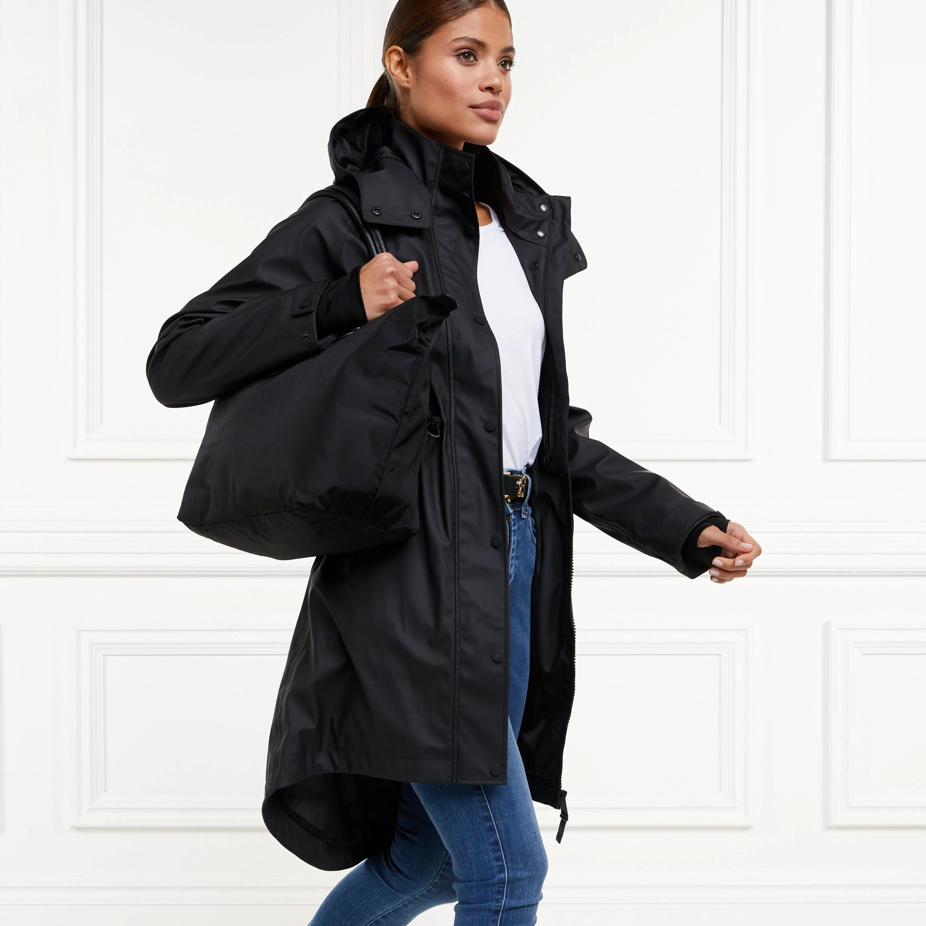 Holland Cooper Chartwell Rain Parka Black