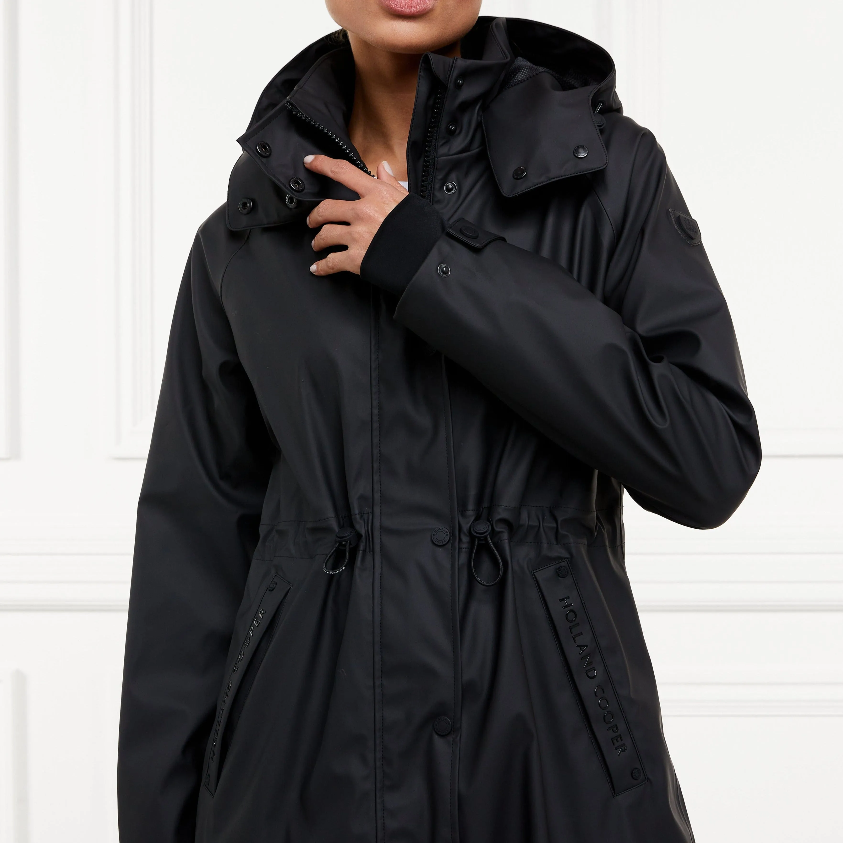 Holland Cooper Chartwell Rain Parka Black