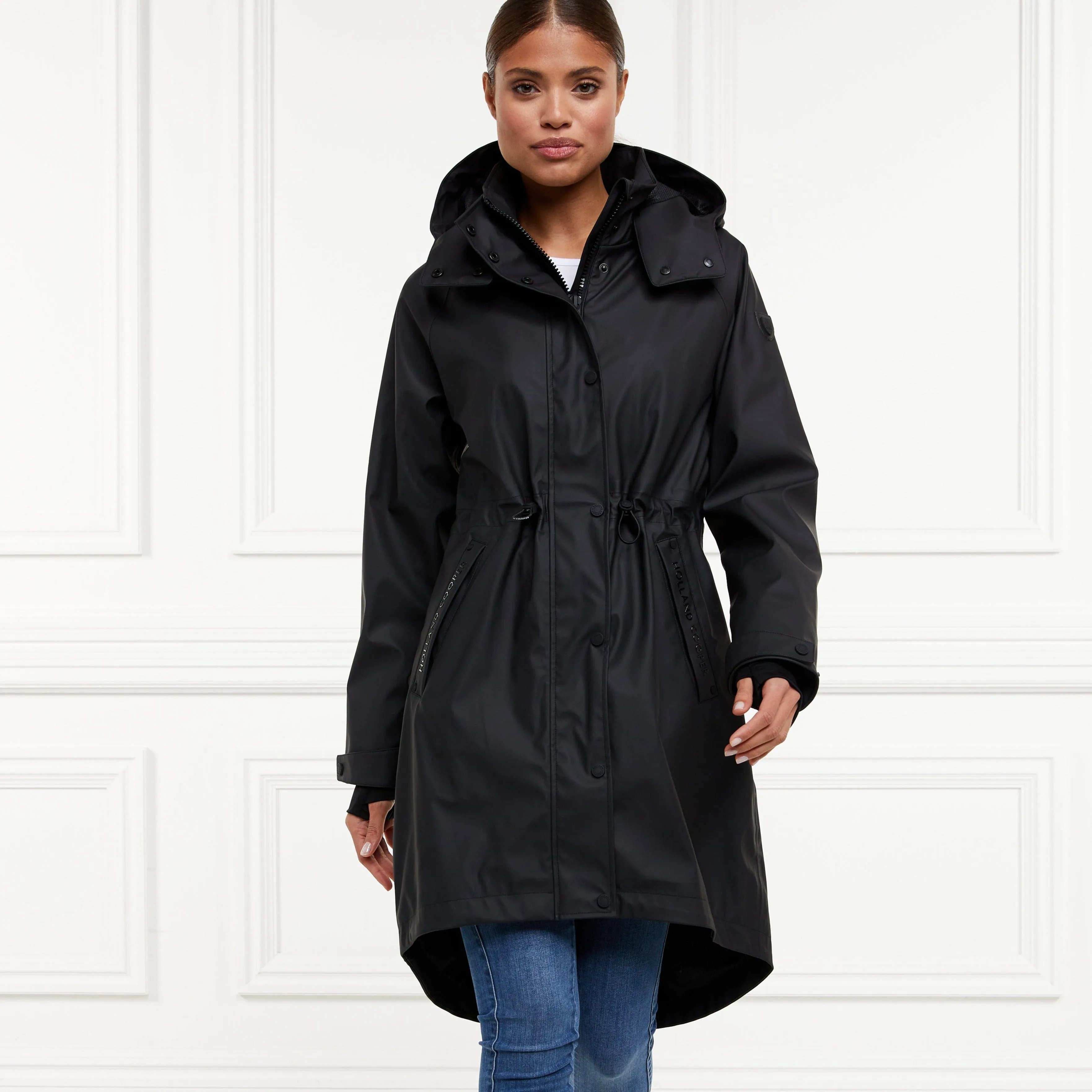 Holland Cooper Chartwell Rain Parka Black