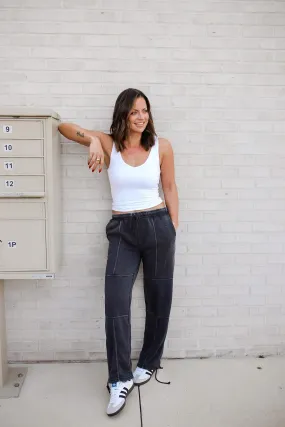 HYFVE Stitched Design Drawstring Sweatpants