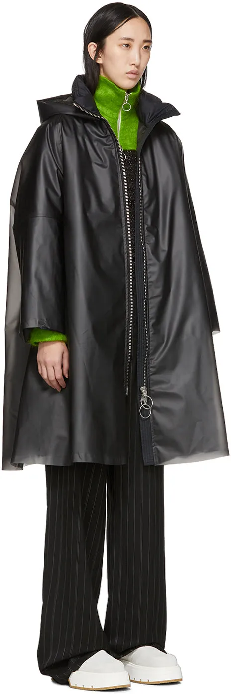Ienki Ienki Black Down Pyramid Raincoat