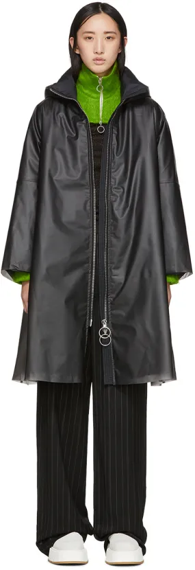 Ienki Ienki Black Down Pyramid Raincoat