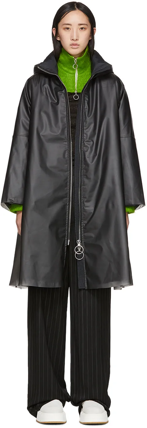 Ienki Ienki Black Down Pyramid Raincoat