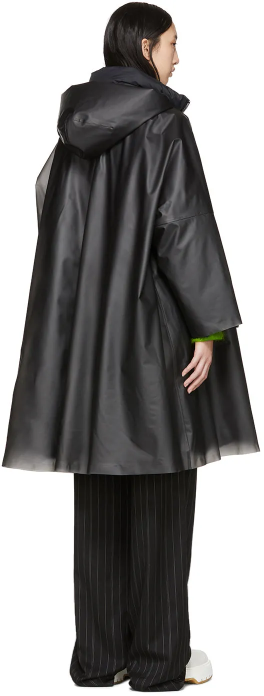 Ienki Ienki Black Down Pyramid Raincoat