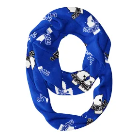 Indiana State University All Over Logo Blue Infinity Scarf by Vive La Fete