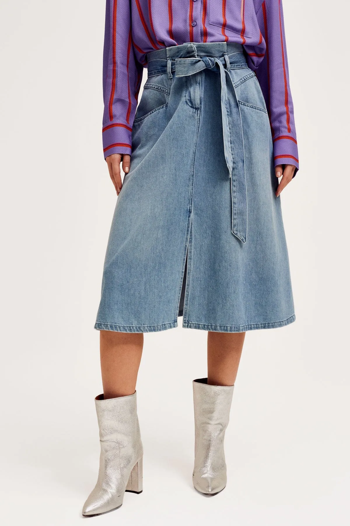 Inoa Midi Denim Skirt