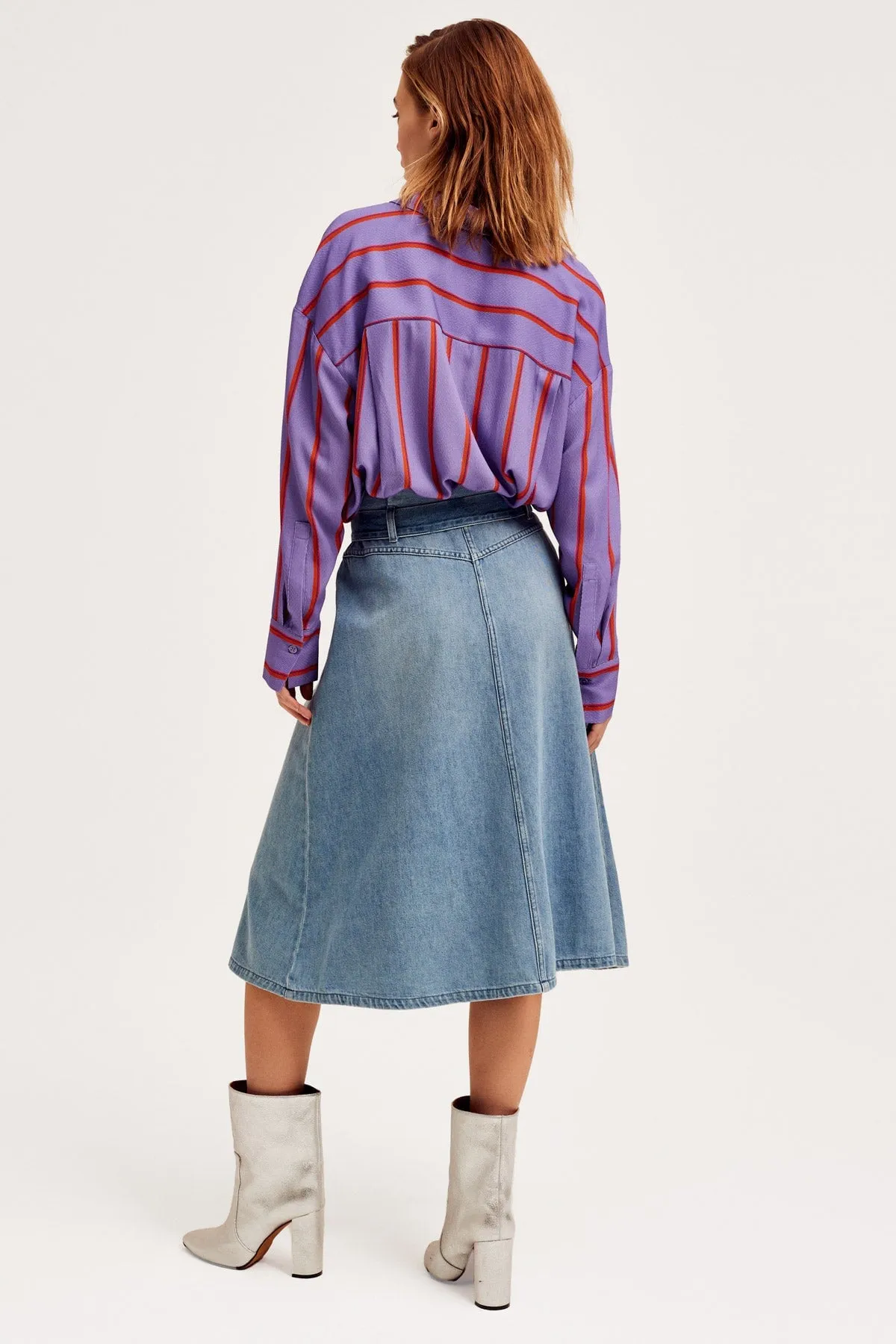 Inoa Midi Denim Skirt