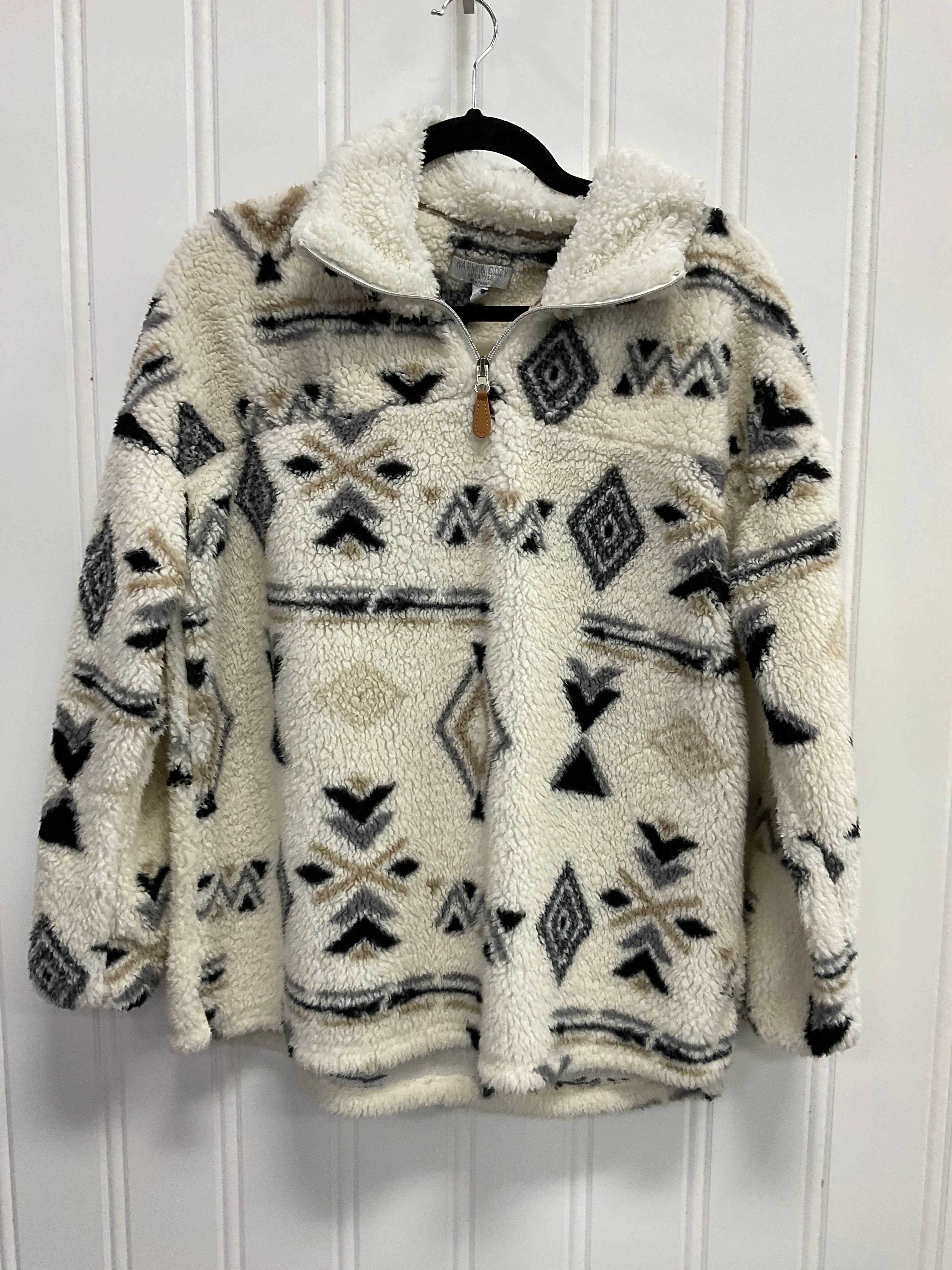 Jacket Faux Fur & Sherpa By Clothes Mentor In Multi-colored, Size: S