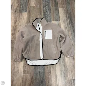 Jacket Faux Fur & Sherpa By Peloton In Tan, Size: L