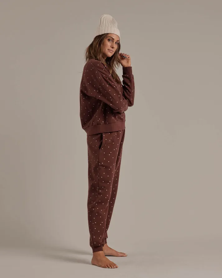 Jogger Sweatpant Mahogany