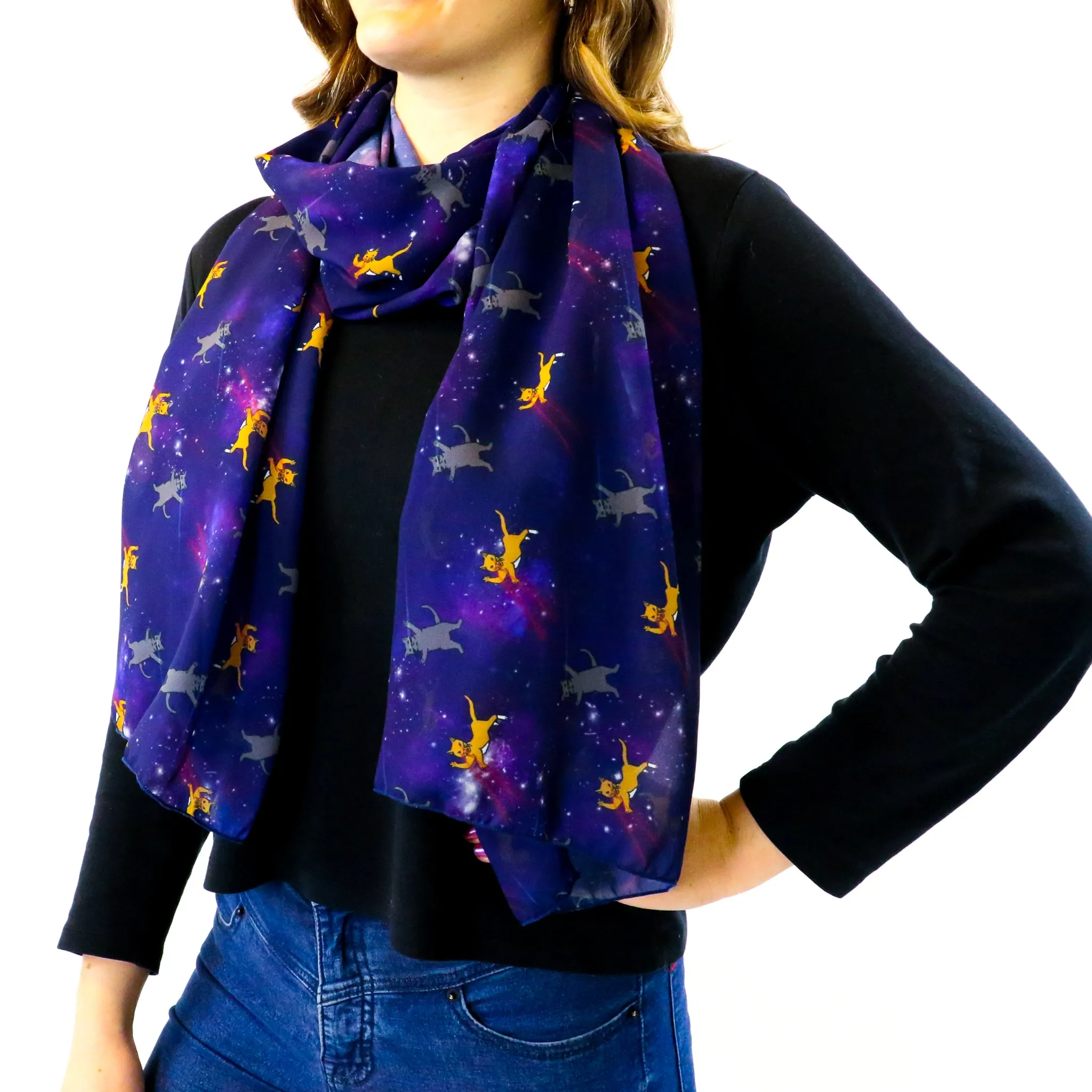 Laser Cats Rectangle Scarf