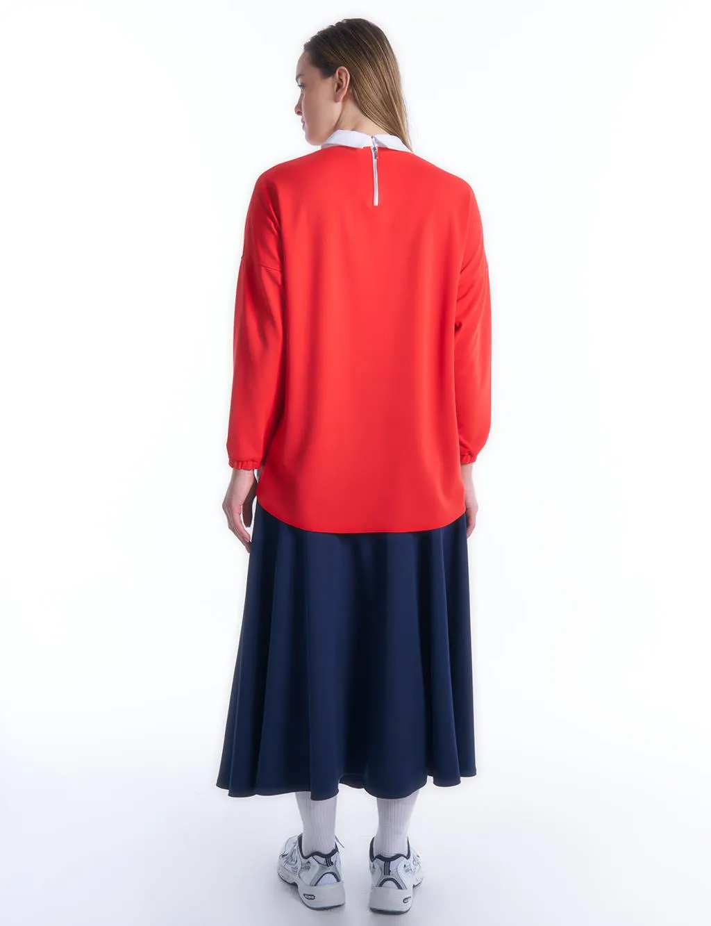 Layered Double Suit Red