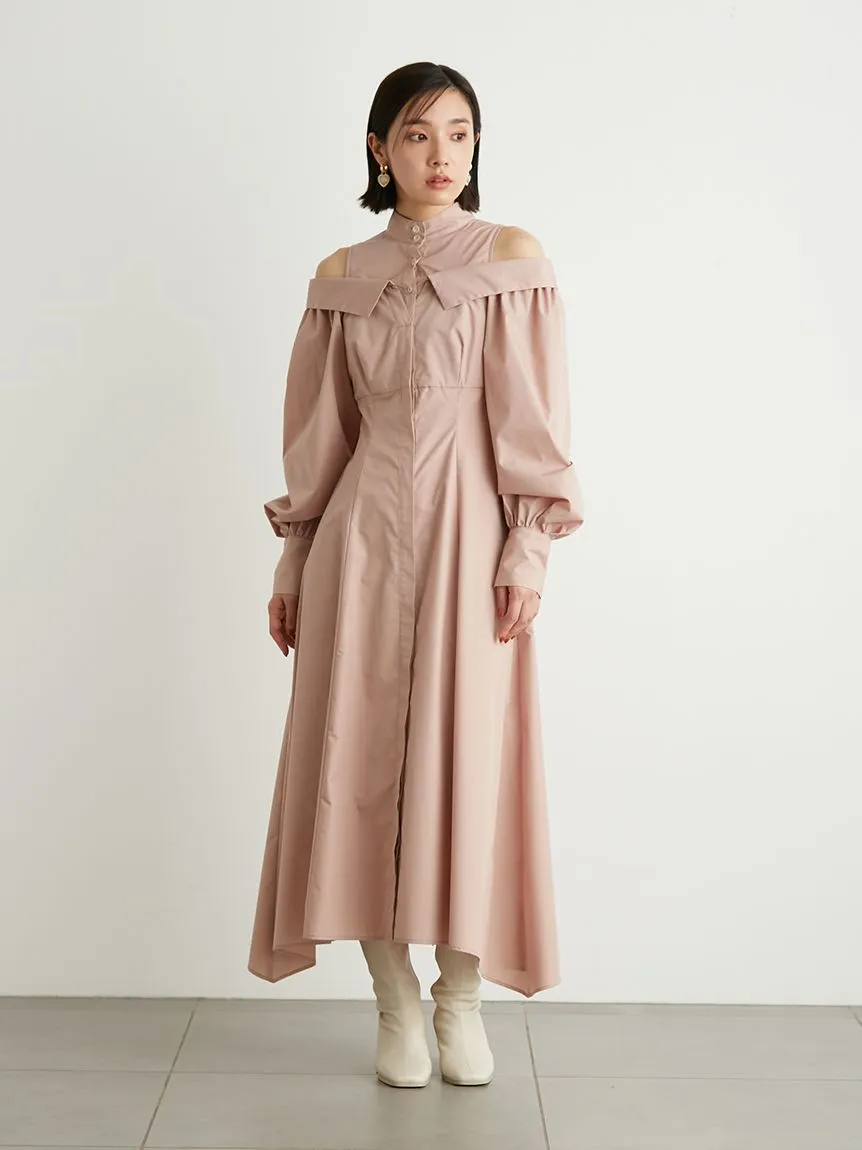 layered shirt dress