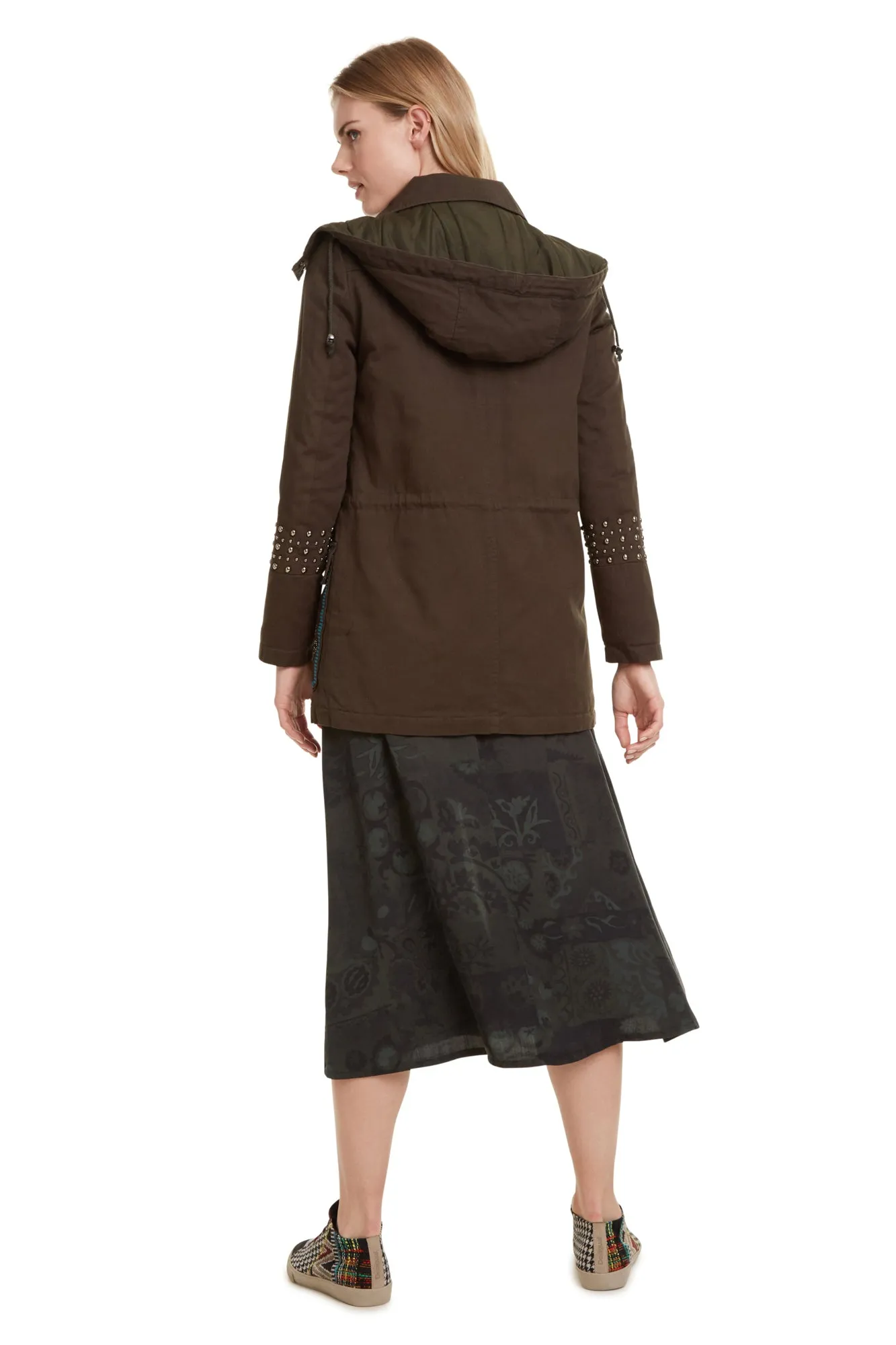 Lena Ethnic Embroidered Parka Jacket Desigual Style 19WWEW89
