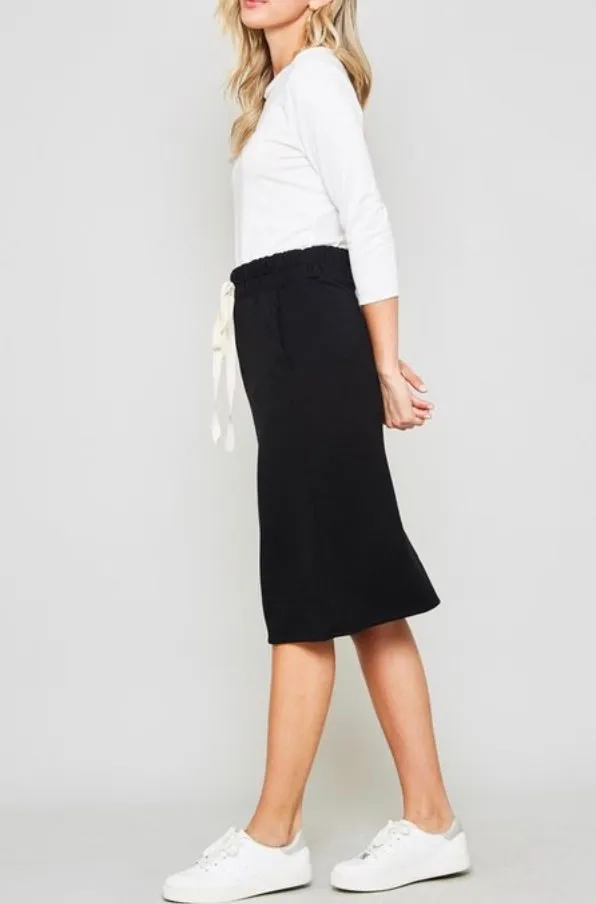 Libby casual skirt- Black